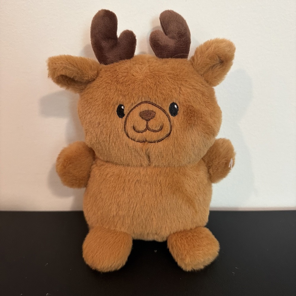 Reindeer Plush Animal Adventures Stuffed Doll Brown Cute 8"